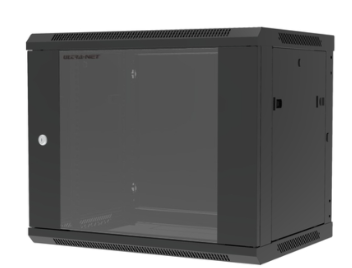 ULTRA-NET 9U 600*450MM WALL CABINET WITH 1XFAN 1XSHELF AND GLASS DOOR